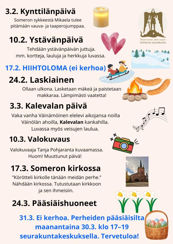 Kevät 2026 ohjelma 1/2. Huom! päivitetty 23.2.